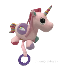 Plush Unicorn Musical Toy สีชมพู